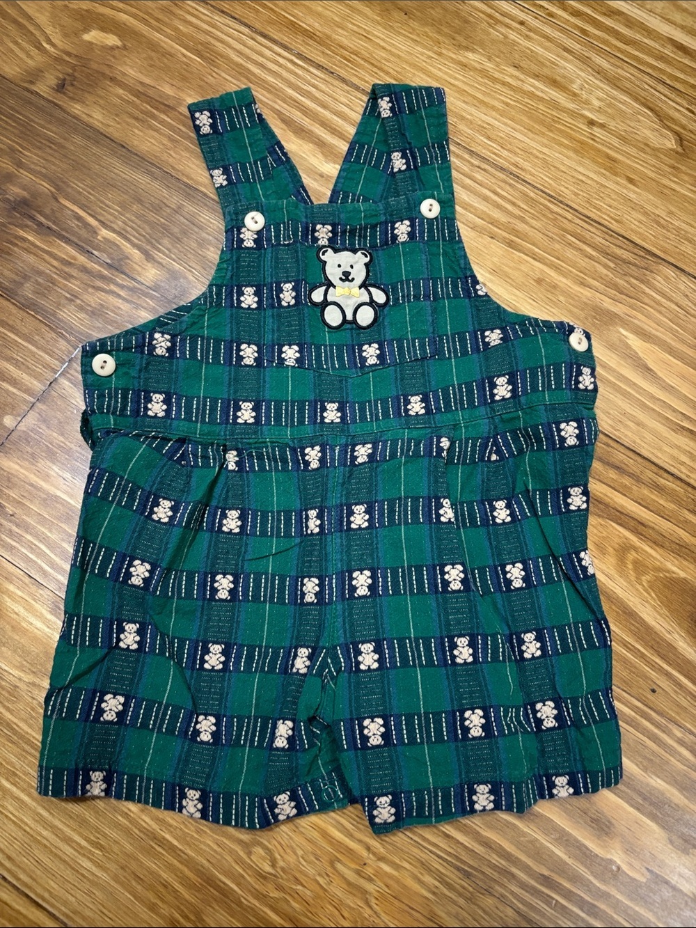 Vintage Size 24 Months Teddy Bear Overalls